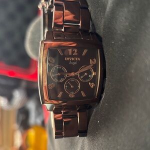 Invicta 12103 Angel Lady 36mm Swiss Quartz Brown Dial & Stainless Steel Bracelet